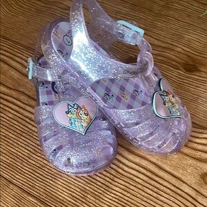 Kids Glitter Jelly Sandals